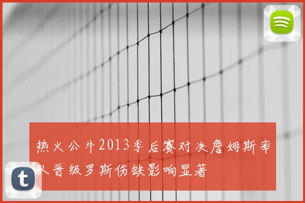 热火公牛2013季后赛对决詹姆斯率队晋级罗斯伤缺影响显著